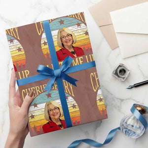 Cherie Berry Lifts Me Up Wrapping Paper Roll Retro Vintage Elevator Tribute Funny NC Meme TS02 Mocha Print Your Wear