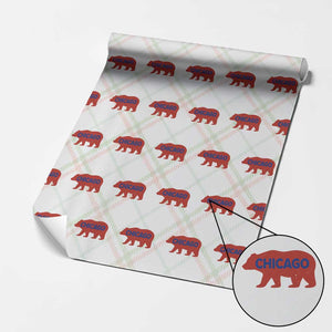 Chicago Baseball Wrapping Paper Roll Vintage Distressed Illinois City Pride Baseball Lover TS10 Christmas Plaid Print Your Wear