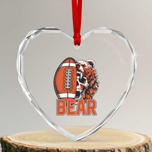 CFB Kings Heart Crystal Glass Ornament Bear Skull Gothic Fan Gift TS12 Transparent Glass 3'' Heart Print Your Wear