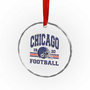 Chicago Football Lover Crystal Glass Ornament Windy City Pride Sports Fan TS02 Print Your Wear