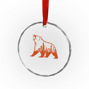 Chicago Skyline Bear Crystal Glass Ornament Urban Streetwear Gift TS12 Print Your Wear