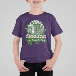 Chicago St Patrick's Day T Shirt For Kid South Side Irish American Pride TS02 Purple Printyourwear