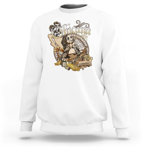 Chicana Mexico Cholo Mexican American Latina Sweatshirt TS09 White Printyourwear