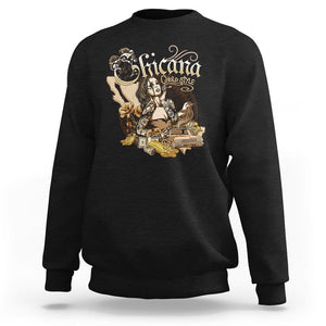 Chicana Mexico Cholo Mexican American Latina Sweatshirt TS09 Black Printyourwear
