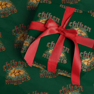 Chicken Nuggets Wrapping Paper Roll Heavy Metal World Tour Hardcore Music TS02 Green Print Your Wear