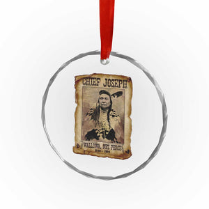 Chief Joseph Crystal Glass Ornament Wallowa Nez Perce Native American Leader History TS10 Print Your Wear