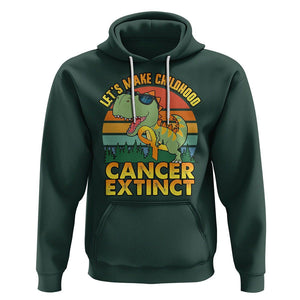 Childhood Cancer Awareness Hoodie Make Extinct Dinosaur Pediatric Cancer TS02 Dark Forest Green Printyourwear