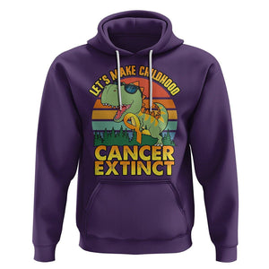 Childhood Cancer Awareness Hoodie Make Extinct Dinosaur Pediatric Cancer TS02 Purple Printyourwear