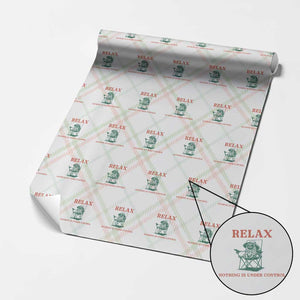 Chill Pug Wrapping Paper Roll Vintage Dog Lovers Relax Nothing Is Under Control Summer Chilling Vibes