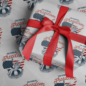Chill The Fourth Out Wrapping Paper Roll Funny Statue of Liberty 4th of July