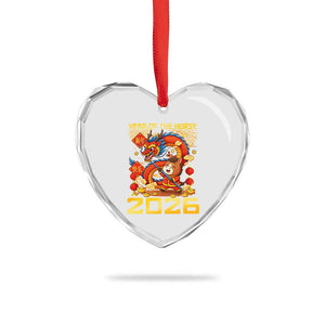 Chinese New Year 2026 Heart Crystal Glass Ornament LYE Year of The Horse TS10 Print Your Wear