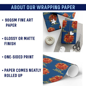 Chinese New Year 2026 Wrapping Paper Roll Year of The Horse TS10 Print Your Wear