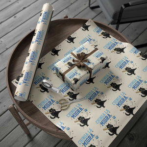 Chinga La Migra Wrapping Paper Roll Funny Protest Cat Minneapolis Support Gift TS12 Beige Print Your Wear