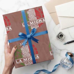Chinga La Migra Wrapping Paper Roll Immigration Rights Anti Fascism Protest TS14 Mocha Print Your Wear
