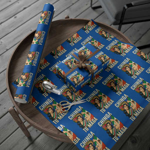 Chinga Tu Maga Protest Wrapping Paper Roll Funny Mexican Women TS14 Blue Print Your Wear