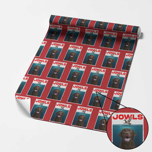 Chocolate Labrador Retriever Wrapping Paper Roll Funny Jowls Horror Dog Poster TS12 Red Print Your Wear