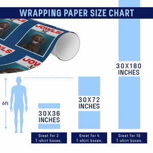 Chocolate Labrador Retriever Wrapping Paper Roll Funny Jowls Horror Dog Poster TS12 Print Your Wear