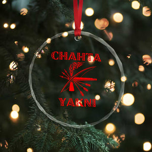 Choctaw Nation Chahta Yakni Native American Crystal Glass Ornament