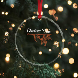 Choctaw Oklahoma OK Pride Native American Crystal Glass Ornament