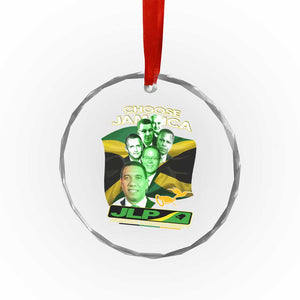 Choose Jamaica JLP Supporter Crystal Glass Ornament Patriotic Leaders Jamaica Jamaica Labor Party Politics TS02 Print Your Wear