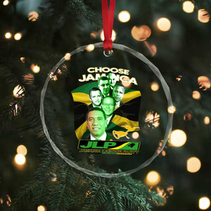 Choose Jamaica JLP Supporter Crystal Glass Ornament Patriotic Leaders Jamaica Jamaica Labor Party Politics TS02 Print Your Wear