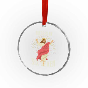 Christian 67 Meme Crystal Glass Ornament Blesses By Six Seven Funny TS14 Print Your Wear