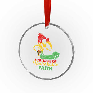Christian African American Crystal Glass Ornament Heritage Of Unshakable Faith Black History Month TS11 Print Your Wear