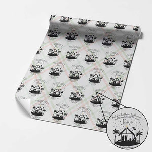 Christian Christmas Wrapping Paper Roll And She Shall Bring Forth A Son And Thou Shalt Call His Name Jesus TS11 Christmas Plaid Print Your Wear