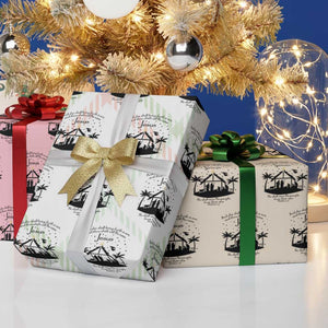 Christian Christmas Wrapping Paper Roll And She Shall Bring Forth A Son And Thou Shalt Call His Name Jesus TS11 Print Your Wear