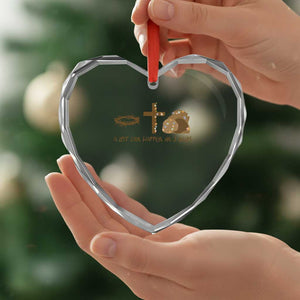 Christian Easter Heart Crystal Glass Ornament A Lot Can Happen In Three Days TS10 Print Your Wear