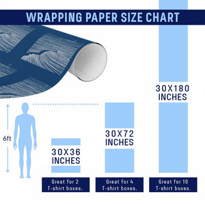 Christian Faith Wrapping Paper Roll Walk On Water Boho Bible Verse TS10 Print Your Wear