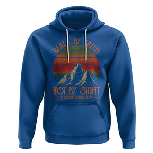 Christian Hoodie Walk By Faith Not By Sight TS09 Royal Blue Printyourwear