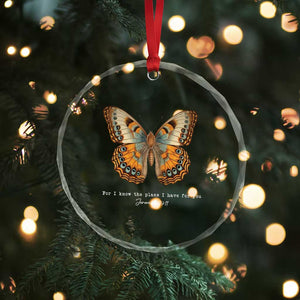 Christian Jeremiah 29:11 Crystal Glass Ornament Bible Scripture For I Know The Plans I Have For You TS10 Print Your Wear