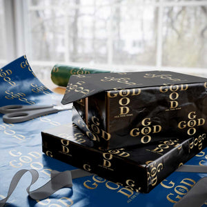 Christian Jesus Lovers Wrapping Paper Roll God Is Good All The Time Cross TS10 Black Print Your Wear