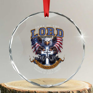 Christian Soldier Crystal Glass Ornament Army Of The Lord Thou Therefore Endure Hardness As A Good Soldier TS11 Transparent Glass 3'' Circle Print Your Wear