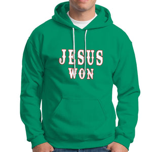 Christianity Religion Jesus Won Texas Hoodie TS02 Irish Green Printyourwear