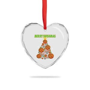Christmas Basketball Merry Swishmas Heart Crystal Glass Ornament Basketball Xmas Tree TS11 Print Your Wear