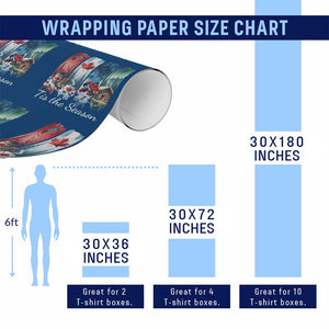Christmas Canada Ice Hockey Lover Wrapping Paper Roll Tis The Season TS12 Print Your Wear