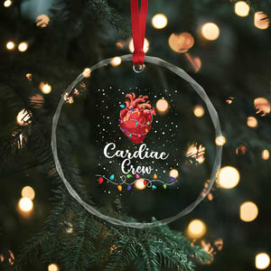 Christmas Cardiac Nurse Crystal Glass Ornament Cardiac Crew Anatomical Anatomy Xmas Heart With Lights TS10 Print Your Wear