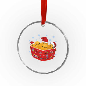 Christmas Chicken Nuggets Crystal Glass Ornament Funny Food Lover Gift TS12 Print Your Wear