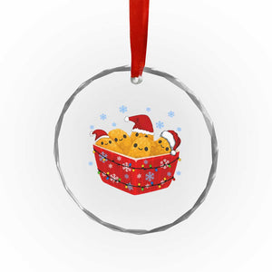 Christmas Chicken Nuggets Crystal Glass Ornament Funny Food Lover Gift TS12 Print Your Wear