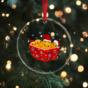 Christmas Chicken Nuggets Crystal Glass Ornament Funny Food Lover Gift TS12 Print Your Wear