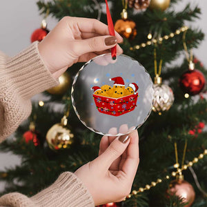 Christmas Chicken Nuggets Crystal Glass Ornament Funny Food Lover Gift TS12 Print Your Wear