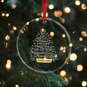 Christmas Christian Crystal Glass Ornament Jesus Names Tree Religious Faith TS10 Print Your Wear