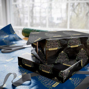 Christmas Christian Wrapping Paper Roll Jesus Names Tree Religious Faith TS10 Black Print Your Wear