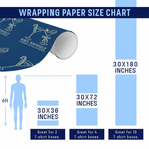 Christmas Cocktail Wrapping Paper Roll Merry Little Cocktail Espresso Martini TS10 Print Your Wear