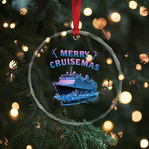 Christmas Cruise Crystal Glass Ornament Merry Cruisemas Xmas Family Trip Reunion TS02 Print Your Wear