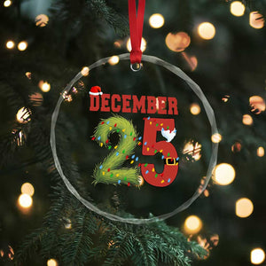 Christmas December 25 Crystal Glass Ornament Family Holiday Xmas TS14 Print Your Wear