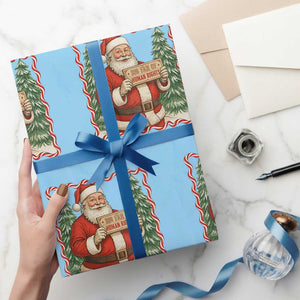 Christmas Gift For Big Fans Of Human Rights And Activism Wrapping Paper Roll TS12 Light Blue Print Your Wear