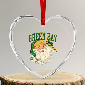 Christmas GB Fan Heart Crystal Glass Ornament Vintage Varsity Retro Santa Claus Face Game Day TS10 Transparent Glass 3'' Heart Print Your Wear